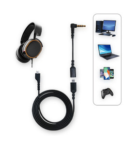 Ban Đầu Thay Thế Cáp Âm Thanh Cho <span class=keywords><strong>Steelseries</strong></span> Arctis 7/5/3/Pro Tai Nghe Tương Thích Với Ice Skin Card Âm Thanh Dòng - Product Image 5