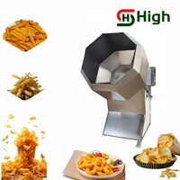 Machine à assaisonnement pour chips de pommes de terre de grande capacité, machine à mélanger les assaisonnements octogonale, machine à enrober les aliments en collation