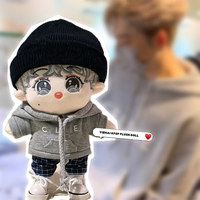 Poupée en peluche personnalisée d'idole coréenne Kpop Anime avec rembourrage en coton PP et accessoires détachables