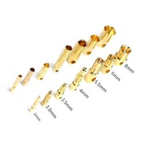 Connecteur banane haute intensité plaqué or 2mm 3mm 3.5mm 4mm 5mm 5.5mm 6mm 6.5mm 8mm pour batterie Lipo RC