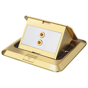 SeTo Usine cuivre Pop-up double <span class=keywords><strong>prise</strong></span> de <span class=keywords><strong>son</strong></span> <span class=keywords><strong>prise</strong></span> de sol Pop up Boîte de sol <span class=keywords><strong>Prise</strong></span> de sol en cuivre - Product Image 1