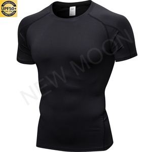 Vêtements de sport pour hommes, vêtements de course à pied, vêtements d'entraînement, vêtements élastiques à séchage rapide, t-shirt à manches courtes - Product Image 2