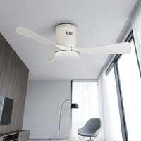 Ventilateur de plafond moderne avec lumière, 6 vitesses de vent, CCT et DIM, 42 pouces, télécommande, moteur BLDC, lampe ventilateur