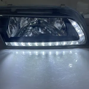 Một cặp xe ae100 ae104 Đen đèn pha sửa đổi LED đầu đèn 1992 để 1995 cho Toyota Corolla