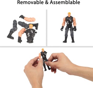 Tùy Chỉnh 14-Gói Quân Đội Người Đàn Ông <span class=keywords><strong>Swat</strong></span> Đội Người Lính Hành Động Con Số Với Vũ Khí Quân Đội Phụ Kiện Cho Trẻ Em Trai Và Cô Gái - Product Image 5