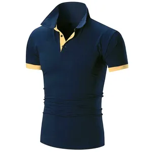Sıcak satış tasarım Polo GÖMLEK s özel Logo Polyester düz renk üniforma Golf Polo Camiseta Polo GÖMLEK erkekler için