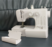Portable Mini Home Overlock Machine à coudre aiguille unique avec longueur de point réglable Flat-Bed Lock Stitch Core Motor Component