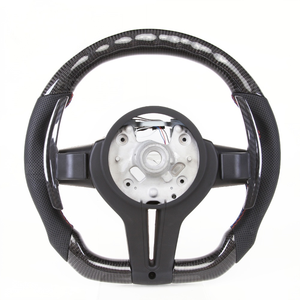 Volante Modificado de Fibra de Carbono con LED para <span class=keywords><strong>BMW</strong></span> M3 M4 <span class=keywords><strong>M5</strong></span> F80 F82 E90 E91 X5 X6 F16 F10 F30 F32 F36 <span class=keywords><strong>F60</strong></span> - Product Image 2