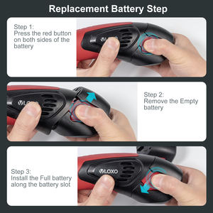Couteau électrique sans fil rechargeable à lame dentelée pour couper les viandes, la volaille, le pain, le <span class=keywords><strong>poisson</strong></span>, couteau à filet électrique au lithium-ion - Product Image 5