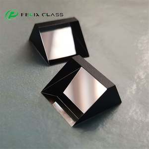 Prisme optique en verre optique triangulaire trapézoïdal à réflexion totale FELIX AR avec revêtement et peinture noire - Product Image 4