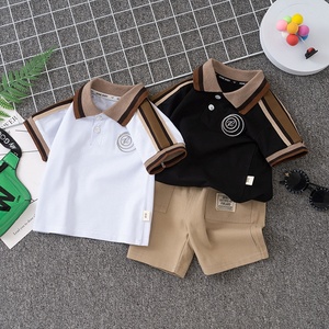 Conjunto para niños de 0 <span class=keywords><strong>a</strong></span> 5 <span class=keywords><strong>a</strong></span>ños, camiseta POLO para niño, camiseta de manga corta de verano, pantalones cortos, conjunto de 2 piezas, traje de manga corta, ropa para niño - Product Image 4