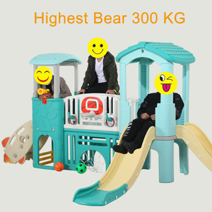 Gran Castillo de Juegos con Tobogán, Estructura de <span class=keywords><strong>Escalada</strong></span> para Niños, Piscina de Pelotas y Casita de Juegos, Equipo de Juegos Multifuncional de Plástico - Product Image 3