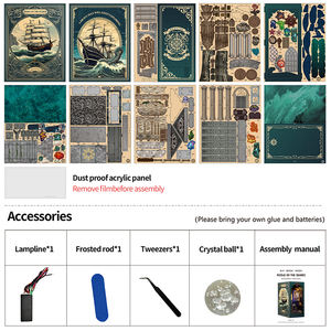 Fantastic Story Puzzle 3D Wood Book Nook Miniatura UV Diseño de impresión Diy Dollhouse Wooden Diy Book Nooks para adultos - Product Image 3