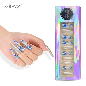 Caja <span class=keywords><strong>de</strong></span> embalaje <span class=keywords><strong>de</strong></span> logotipo personalizado láser brillante para <span class=keywords><strong>uñas</strong></span> artificiales Prensa en <span class=keywords><strong>uñas</strong></span> Proveedor mayorista - Product Image 3