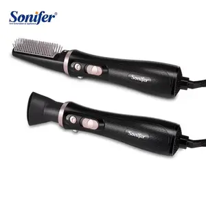Sonifer SF-9515 kadın güzellik 360 döner kordon dc motor elektrikli serin ve sıcak hava 2 in 1 saç kurutma makinesi fırçası şekillendirici