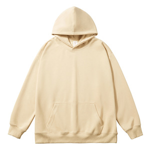 Sudadera con capucha deportiva para hombre de alta calidad, 300G, venta de fábrica, LOGOTIPO personalizado, ropa de calle, tejido de punto, sudadera de talla grande con estampado sólido - Product Image 6
