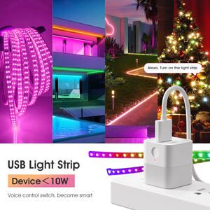 Adaptateur intelligent USB, chargeur d'alimentation 5V 2A, contrôle par application, maison, bureau, extérieur, installation facile, bande lumineuse LED - Product Image 2