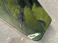 Table basse de luxe en pierre vert mousse, forme irrégulière, table à thé en marbre naturel, table d'appoint pour canapé, pour la décoration de villa et d'appartement