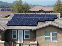 Kit solaire tout-en-un avec stockage d'énergie photovoltaïque, contrôle inversé, batterie LiFePO4 murale, silicium monocristallin