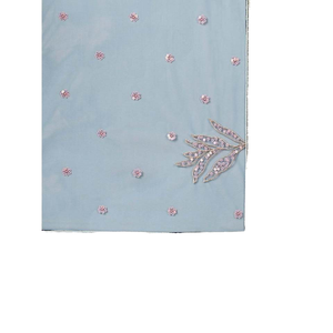 Superbe filet à paillettes bleu sarcelle Designer Lehenga Choli avec Dupatta pour femme - Product Image 1