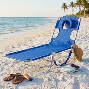 NUOVO Lettino Prendisole Pieghevole in Metallo Oxford Resistente, Sedia per Abbronzatura a Faccia in Giù, per Spiaggia, Campeggio, Patio, Vendita Promozionale - Product Image 3