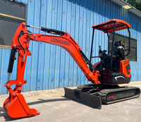 Mini Excavator Baru 2.5 Ton, Excavator Mini 2500kg, Excavator Crawler Hidrolik dengan Bucket dan Thumb