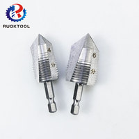 Outil de Taraudage à Tige Hexagonale pour Tuyau d'Eau en Pvc, Outil de Réparation, 20mm, 25mm, 2 Pièces
