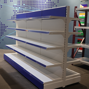 Exhibidores Metálicos <span class=keywords><strong>de</strong></span> Doble Cara para Tiendas Minoristas, Estanterías <span class=keywords><strong>de</strong></span> Góndola para Supermercados, <span class=keywords><strong>Precio</strong></span> <span class=keywords><strong>de</strong></span> Fábrica - Product Image 6