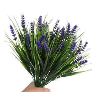 Bouquet de lavande artificielle, couleurs mélangées, décoration extérieure et intérieure, accessoires de mariage, fausses fleurs pour jardinières, décoration végétale - Product Image 5
