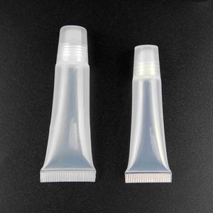 Portable Empty Lipgloss Squeeze Tube 10ml 15ml Plastic clear Cosmetic <b>Containers</b> Travel Tubes - Product Image 1