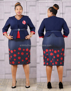 Vestidos de Estilo Africano Tallas Grandes Nuevo Diseño Vestidos para Mujeres de Mediana Edad - Product Image 2
