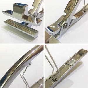 <span class=keywords><strong>Pince</strong></span> <span class=keywords><strong>à</strong></span> toile professionnelle en alliage de large de 6cm avec poignée de rappel <span class=keywords><strong>à</strong></span> ressort, mâchoires d'accouplement, outil d'étirement de toile - Product Image 2