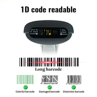 Escáner de Código de Barras JR-710C en Stock, Lector de Códigos QR USB con Cable de 32 bits, 1D, para Supermercados y Puntos de Venta