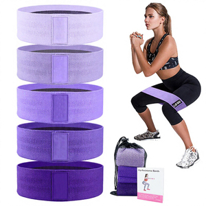 New Arrival Custom Logo Heavy Resistance <b>Bands</b> Set for Fitness Gym Sport Home <b>Workout</b> Green Polyester Fabric Hip Loop - Product Image 3