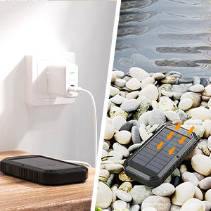 Cargador solar ES981S <span class=keywords><strong>para</strong></span> móvil, batería portátil inalámbrica qi, Banco sans fil de energía, 10000mah - Product Image 4