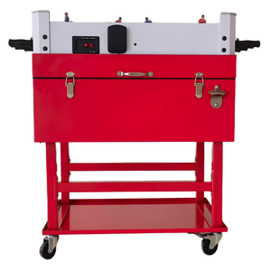 Carrito Enfriador de Hockey con Ruedas de 63L, Superventas, Nevera Metálica para Mantener Frío, Caja Refrigeradora con Ruedas para Exteriores - Product Image 5