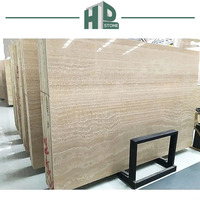 Dalles de travertin beige italien Romano pour intérieur, dalles de marbre travertin beige
