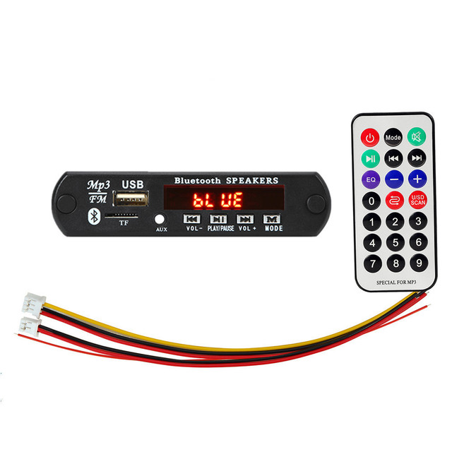 12V Lossless Decoder Board WAV+WMA+MP3 Decoder Amplifier Audio Board Lossless Super APE Small Memory Card..