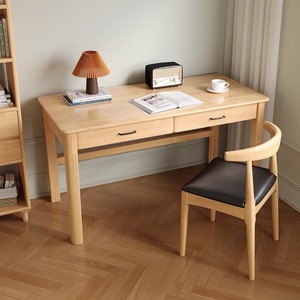 Diseño de computadora plana para el hogar de nogal para uso en la oficina para estaciones de trabajo Escritorio de estudio de madera maciza - Product Image 2