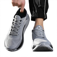Nouvelles Chaussures de Sport Lacées 2024 Tendance Décontractées à Semelle Épaisse Respirantes Confortables en Maille Color-block