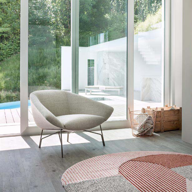 pierna de Metal de diseño moderno de muebles tapizados sofá de 2 plazas de nube sofá