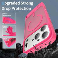 Étui de téléphone magnétique pliable avec béquille pour iPhone 18 17 16 15 14 Pro Max, coque de protection antichoc et anti-rayures en TPU et PC