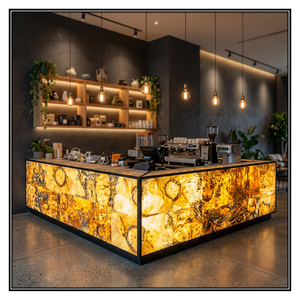 Translucent Natural Marble Stone Veneer Flexible Eco-Friendly Strong Custom Size Bathroom Hotel Villa Garden Modern Design - Product Image 2