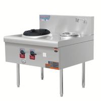 Kingbetter Cuisinière professionnelle à gaz double friteuse pour restaurant, cuisinière de cuisson, plaques de cuisson, chaudières, en acier inoxydable, 35KW, 1 modèle commercial