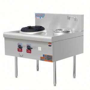 Cuisinière à gaz commerciale Kingbetter pour restaurant et cuisson, avec chaudières, en acier inoxydable, 35 kW, garantie 1 an - Product Image 1