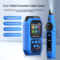 Sondeur de câbles multifonction intelligent NF-8509S, multimètre, localisateur de câbles réseau, testeur de câbles Ethernet, test POE, Flash RJ45