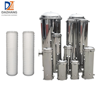Filter Cartridge DZLX30-5 SUS304, Filter Cairan Presisi Tinggi Industri untuk Pemisahan Padatan Cair, Industri Makanan