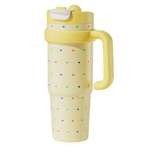 Nouveau Design moderne mignon hiver tasse à eau grande capacité de 800ml Thermos pour filles étudiants nouveau Big Mac Portable haute valeur vide - Product Image 1