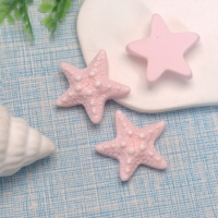 100 pièces de grandes étoiles de mer plates pour la décoration de coques de téléphone, les loisirs créatifs, le scrapbooking et les accessoires pour pinces à cheveux