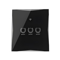 Panneau en verre trempé personnalisé, sérigraphié en céramique, pour interrupteur intelligent, affichage de contrôle d'instrument électronique
